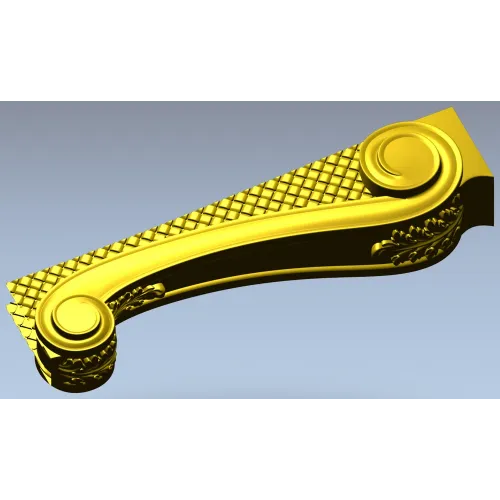 Ornate Scroll Bracket STL for CNC Router