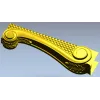 Ornate Scroll Bracket STL for CNC Router