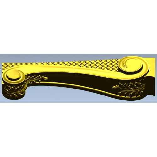 Ornate Scroll Bracket STL for CNC Router