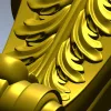 Декоративный кронштейн "Листовой завиток" - STL для ЧПУ