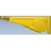 Acanthus Scroll Corbel - STL 3D model for CNC