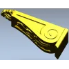 Acanthus Scroll Corbel - STL 3D model for CNC