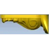 Acanthus Scroll Corbel - STL 3D model for CNC milling