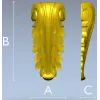 Акантовый кронштейн - stl модель для ЧПУ