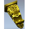 Барочный декоративный кронштейн - 3D модель STL для ЧПУ