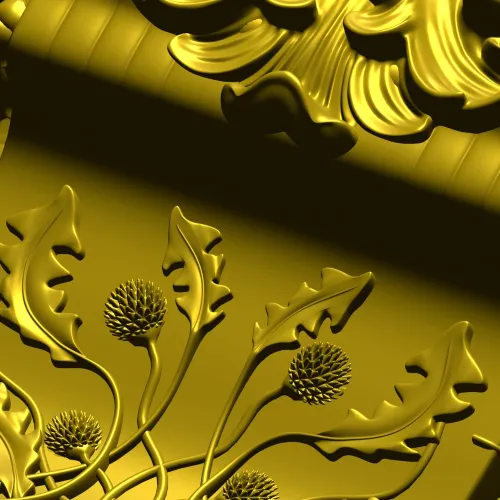 Regal acanthus corbel - STL 3D model for CNC