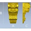 Regal acanthus corbel - STL 3D model for CNC