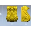 Acanthus Scroll Bracket STL for CNC