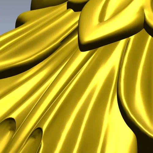 Acanthus Scroll Bracket - STL 3D model for CNC