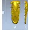 Acanthus Scroll Bracket - STL 3D model for CNC