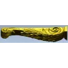 Imperial Acanthus Bracket - 3D model STL for CNC carving