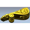 Acanthus Scroll Corbel STL for CNC Milling