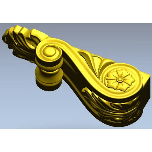 Acanthus Scroll Corbel STL for CNC Milling