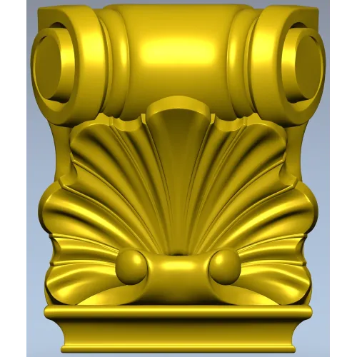 Декоративный кронштейн-раковина 3D STL для ЧПУ