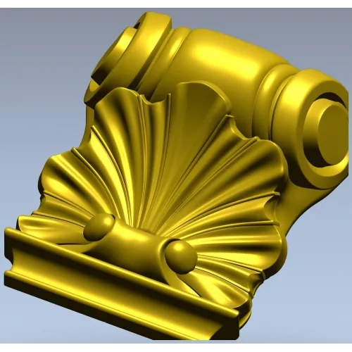 Декоративный кронштейн-раковина 3D STL для ЧПУ