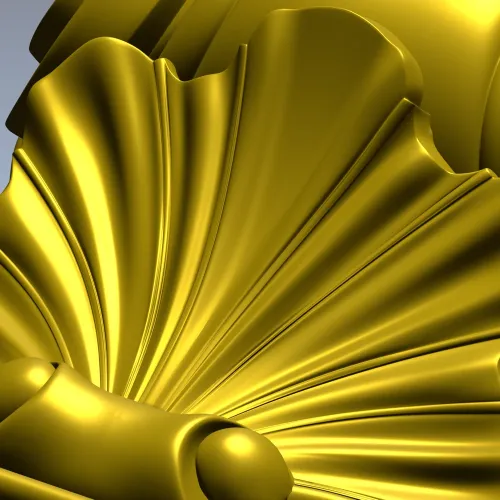 Декоративный кронштейн-раковина 3D STL для ЧПУ