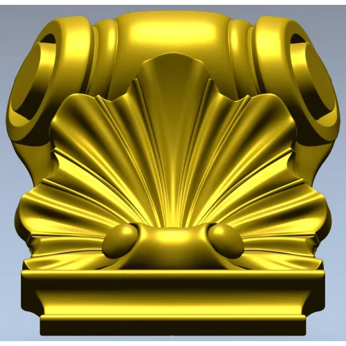 Декоративный кронштейн-раковина 3D STL для ЧПУ
