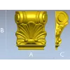 Декоративный кронштейн-раковина 3D STL для ЧПУ