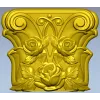 Rosa Coronet - Floral Capital STL for CNC