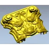 Rosa Coronet - Floral Capital STL for CNC