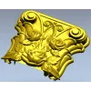 Rosa Coronet - Floral Capital STL for CNC