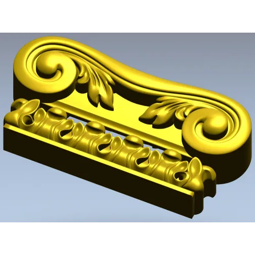 Капитель с волютами и акантом - 3D модель STL для ЧПУ