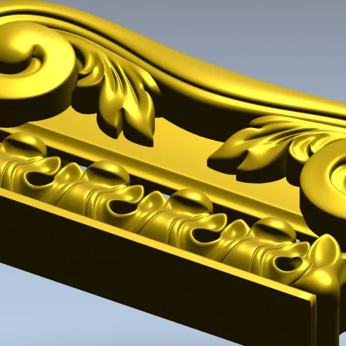 Капитель с волютами и акантом - 3D модель STL для ЧПУ