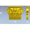 Декоративная капитель "Розарий" - 3D модель STL для ЧПУ