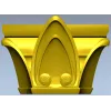 Капитель "Лотос" - 3D модель в формате STL для ЧПУ