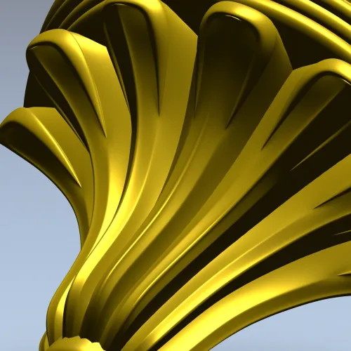 Веерная капитель - 3D модель STL для ЧПУ
