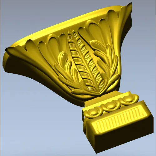 Капитель с акантом - 3D модель STL для ЧПУ