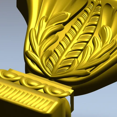 Капитель с акантом - 3D модель STL для ЧПУ