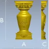 Classical Baluster with Corinthian Capital - STL 3D Model for CNC