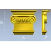 Капитель ионическая - 3D модель STL для ЧПУ