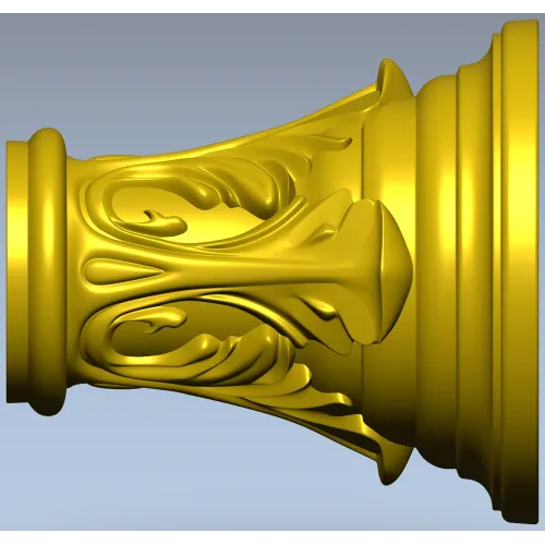 Капитель "Листовой рельеф" - 3D модель STL для ЧПУ