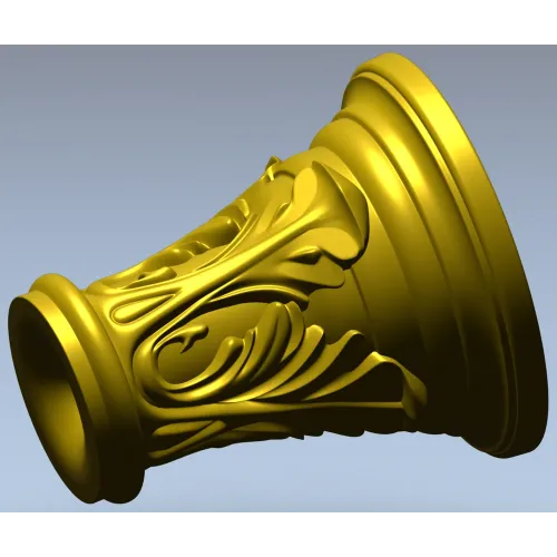 Капитель "Листовой рельеф" - 3D модель STL для ЧПУ