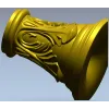 Капитель "Листовой рельеф" - 3D модель STL для ЧПУ
