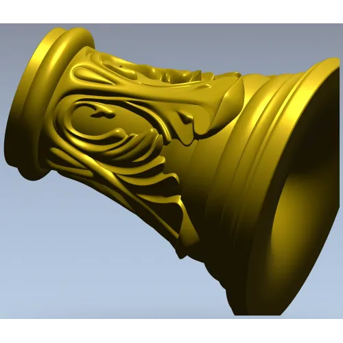 Капитель "Листовой рельеф" - 3D модель STL для ЧПУ