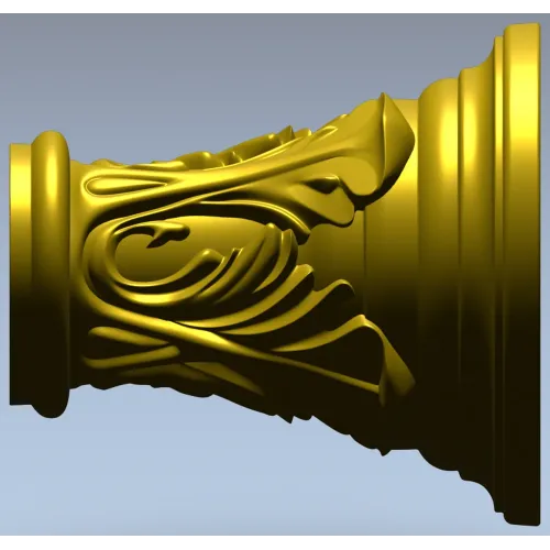 Капитель "Листовой рельеф" - 3D модель STL для ЧПУ