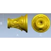 Капитель "Листовой рельеф" - 3D модель STL для ЧПУ