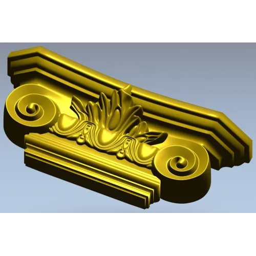Капитель в ионическом стиле - 3D модель STL для ЧПУ