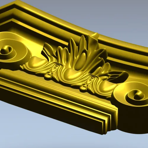 Капитель в ионическом стиле - 3D модель STL для ЧПУ