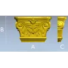 Acanthus Volute Capital STL for CNC - high-relief decorative capital