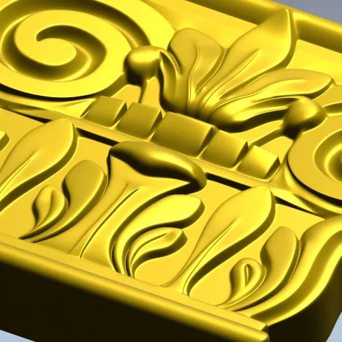 Ionic Acanthus Capital STL 3D Model for CNC Milling