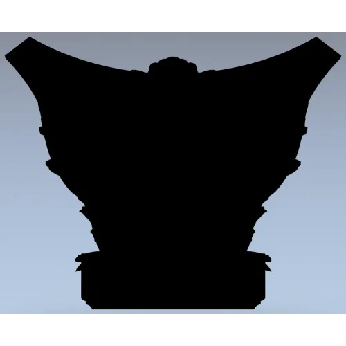 Corinthian Acanthus Capital STL - 3D model for CNC milling