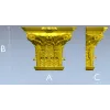 Corinthian Acanthus Capital STL - 3D model for CNC milling
