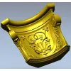 Acanthus Shell Capital - STL 3D model for CNC milling