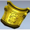 Acanthus Shell Capital - STL 3D model for CNC milling