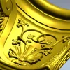 Acanthus Shell Capital - STL 3D model for CNC milling