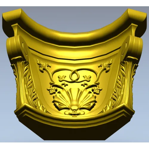 Acanthus Shell Capital - STL 3D model for CNC milling